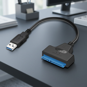 Cable USB 3.0 SATA 3, Adaptador SATA a USB de hasta 6 Gbps, Compatible con Discos Duros SSD/HDD Externos de 2.5 Pulgadas y 22 Pines - Product Image 3