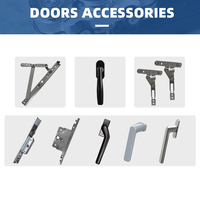 Ventana Abatible Moderna Personalizada de Doble Vidrio Templado con Marco de Aleación de Aluminio Completo, Insonorizada y con Certificación Energy Star para Villa