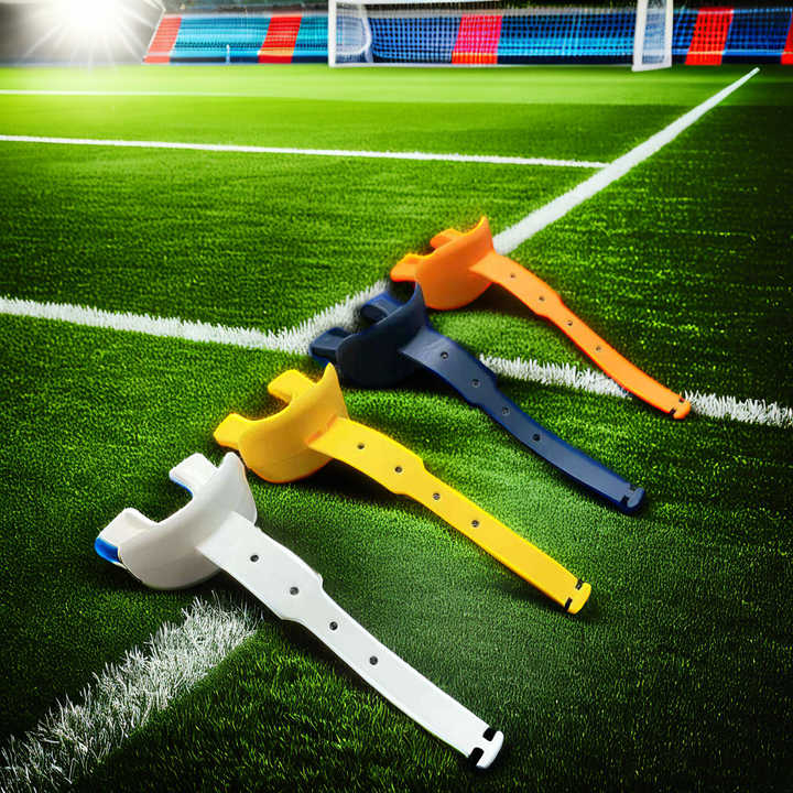 Paradenti Sportivo Con Cinghia - Per Football, Boxe, Arti Marziali (L, 2 Pezzi) - Foto 4