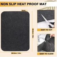 Tapis en feutre résistant à la chaleur personnalisables de la marque Walutz pour friteuse à air, machine à café, four de table, motif uni, style moderne, sets de table
