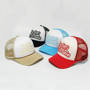Biểu tượng tùy chỉnh Trucker Hat thể thao đường cong vành tùy chỉnh lưới trucker Hat <span class=keywords><strong>Cap</strong></span> Snapback tùy chỉnh bọt lưới Trucker Hat với chuỗi - Product Image 4