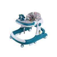 Marche-bébé pliable avec roues silencieuses, doté de fonctions d'apprentissage multifonctionnelles de musique et de lumières, conçu pour les jambes en O