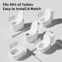 Asiento de Inodoro Desmontable de Plástico OEM para Bebés y Niños, Cubierta de Entrenamiento para Ir al Baño, Ideal para Viajes, Venta al por Mayor, el Más Vendido de 2026