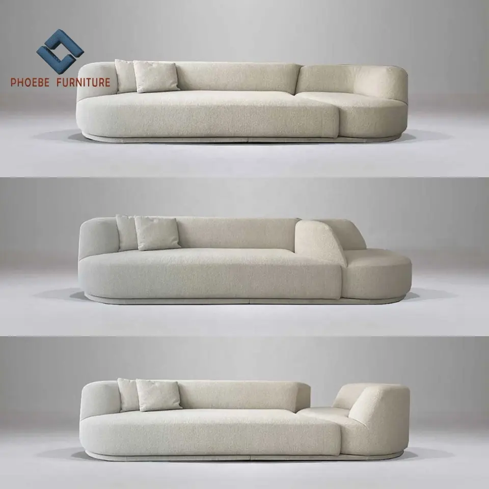 Foshan Profesional Kualitas Tinggi Nyata Modern Sectional Sofa Ruang Tamu Furnitur Produsen