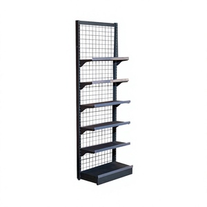 Étagères de gondole à double face en maille perforée légère ADONG |   Présentoirs de vente au détail en métal avec revêtement en poudre pour supermarchés - Product Image 1