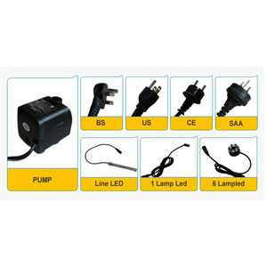 야외 웨딩 가든 장식을위한 조명과 태양열 구동 인공 고양이 애완 동물 분수 - Product Image 4