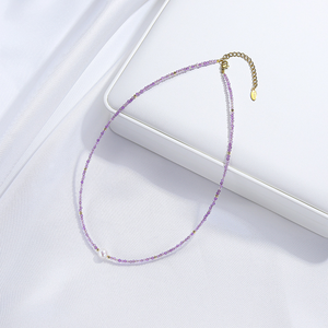 Collar de Cuentas Multicolor con Perla Natural de Agua Dulce, Joyería de Moda para Mujer, Regalo para Fiestas - Product Image 4