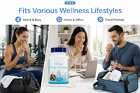 Capsules de nettoyage premium de 15 jours, favorisent la santé du côlon, aident à éliminer les déchets, complément détoxifiant doux pour adultes