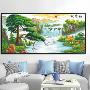 Borduur DIY DMC kruissteek Sets Voor borduurpakketten de pine groet gasten fabriek directe verkoop Oosterse (Chinese stijl) - Product Image 1