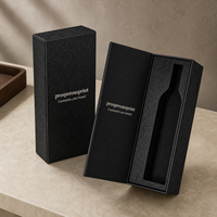 Boîte cadeau pour bouteille de vin avec design personnalisé, finition brillante ou mate, gaufrage, fabrication OEM