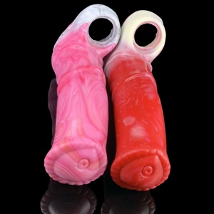Funda de silicona suave FRRK para pene, funda de dildo de caballo, funda erótica larga para pene, juguete sexual para agrandar el pene para hombres - Product Image 4
