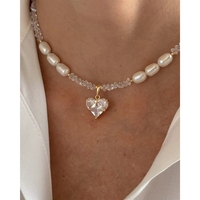 Collares de Perlas de Agua Dulce Naturales, Estilo Veraniego, para Vacaciones en la Playa, Joyería Artesanal con Temática Oceánica, Regalos para Mujer, Venta al Por Mayor