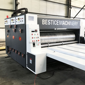 Macchina Semiautomatica per Stampa Flessografica, Fustellatura e Taglio di Scatole in Cartone per Pizza da 1 a 4 Colori - Product Image 4
