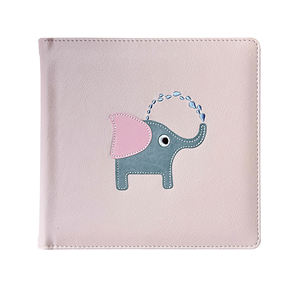 Álbum de Fotos de Cuero PU con Bordado de <span class=keywords><strong>Elefante</strong></span>, Color Macaron, <span class=keywords><strong>Libro</strong></span> de Recuerdos Suave para el Hogar, Bodas, Regalo para Bebés - Product Image 2