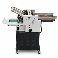 Plieuse automatique de papier 380 mm, 7 modes de pliage, perforatrice pour impression de dépliants, menus et coupons