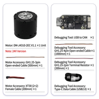 Moteur servo DC à courant continu pour bras robotique open source avec encodeur et boîte de vitesses planétaire, actionneur de joint de motoréducteur BLDC à couple élevé pour Openarm