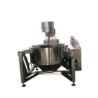Machine à remuer la cuisson industrielle Machine automatique de production de confiture de fruits Bouilloire électrique à enveloppe planétaire