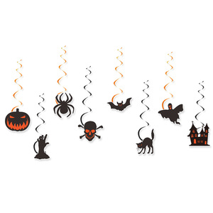 Set de Decoración para Fiesta de Halloween, Pancarta, Guirnalda, Murciélagos Colgantes, Globos en Espiral para Decoración de Escuelas y Centros Comerciales, Artículos de Decoración para Halloween - Product Image 6