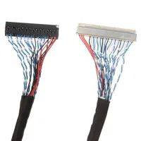 Werkseitig OEM ODM Custom 20/30/40/50 Pin Dupont-Anschluss LVDS-Kabel PVC-isoliert für elektronischen LCD-Bildschirm/Panel