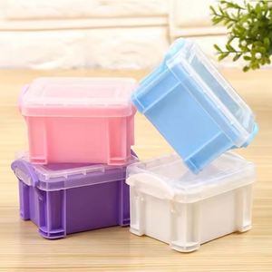 Caja Organizadora de Plástico Transparente con Cierre, Mini, Color Caramelo, para Almacenamiento de Cosméticos, Aretes y Joyería, Venta al Por Mayor Personalizada - Product Image 4