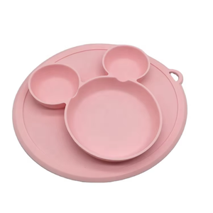 Bol en silicone pour bébé OKSILICONE, design mignon, facile à nettoyer, assiettes d'alimentation pour tout-petits - Product Image 4