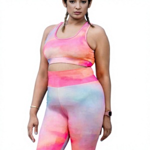 Conjunto Deportivo de Yoga de 2 Piezas para Mujer, Leggings y Sujetador Deportivo, Secado Rápido, Transpirable, Elástico, Traje de Entrenamiento, Personalizado con Impresión OEM, Venta al Por Mayor - Product Image 3