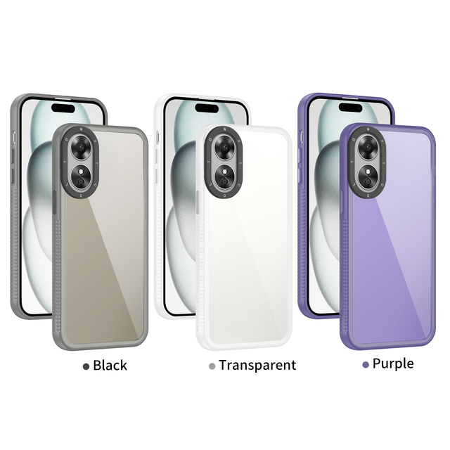 Camera Protector Shockproof Back Phone Case for OPPO A16 A17 A15S A38 A58 A57 A78 A96 A98 A79 4G 5G 2023 Slim Cover