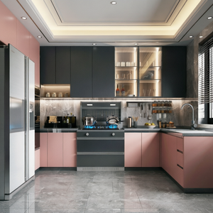 Mobile da Cucina di Alta Gamma <span class=keywords><strong>con</strong></span> Ripiani Aperti, Unità Dispensa e <span class=keywords><strong>Cappa</strong></span> Integrata per Cucine Residenziali Moderne - Product Image 2