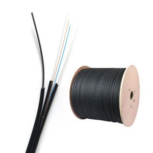 Câble de dérivation extérieur OEM FTTH à 2 brins en <span class=keywords><strong>fibre</strong></span> G.657A avec fil autoportant de 1.0mm, étanche et résistant aux UV pour installation aérienne - Product Image 4