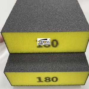 100*70*25mm đa mục đích VUÔNG Miếng bọt biển khối cát tay pad 80 Grit khối chà nhám để đánh bóng gỗ và các sản phẩm kim loại - Product Image 5
