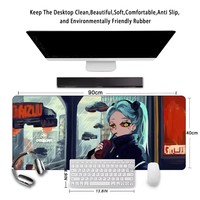 Tapis de Souris Informatique Personnalisable Imprimé, Base en Caoutchouc Antidérapante, Imperméable, Cousu, pour Gaming et Bureau