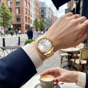 Reloj de Pulsera de Acero Inoxidable de Moda para Mujer, Movimiento de Cuarzo, Reloj Casual para Dama, con Diamantes y Moissanita, Logotipo Personalizado de Fábrica - Product Image 2