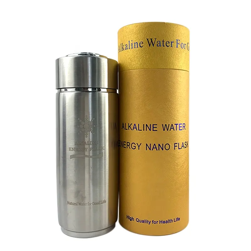 ionizzatore alcalino Water Flask Health Cup Filtro per acqua alcalina portatile bottiglia in argento 