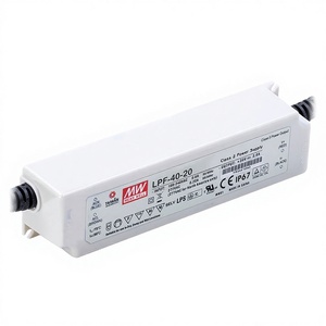 Driver LED AC-DC étanche Lpf-40-20 40W 20V pour projecteur et éclairage public, nouveau, original, contrôle programmable pour l'automatisation industrielle - Product Image 1