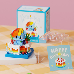 Bloques de construcción de micropartículas, figura de poni bonita, 400-800 piezas, juguete DIY para niños de 5 a 14 años, regalo de cumpleaños unisex - Product Image 4