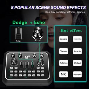 Carte son externe USB en gros pour YouTube, smartphone, PC, tablette, spectacle en direct, chant, avec interface Bluetooth - Product Image 5