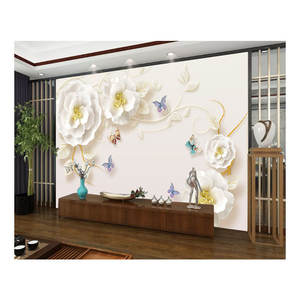 Papier peint mural de fond de télévision européenne 8D Papier peint décoratif simple pour le salon, la chambre à coucher et le cinéma - Product Image 4