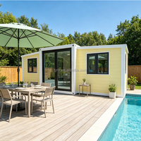 Maison mobile préfabriquée 20ft 30ft 40ft, maison modulaire pliable, 2 ou 3 chambres, maison préfabriquée de luxe extensible en conteneur