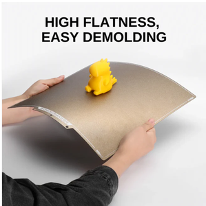 Plaque WonderMaker ZR PEI en acier à ressort 300*300mm texturée magnétique flexible pour lit chauffant, haute planéité, imprimante 3D, garantie 1 an - Product Image 3