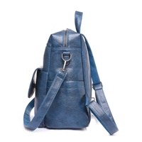Sac à dos vintage de haute qualité en cuir PU pour femme avec fermeture éclair, sacs à bandoulière décontractés pour voyages, pour femmes et pour l'école des filles