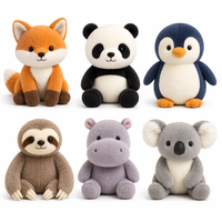 Jouets en peluche personnalisés avec logo, super doux, design animal mignon, pour anniversaire, anti-stress pour enfants - Vente chaude