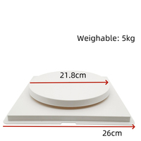Présentoir à gâteau de mariage, pièce maîtresse de table, plateau tournant électrique, plateau tournant en plastique pour cadeau d'anniversaire, fournitures pour gâteau