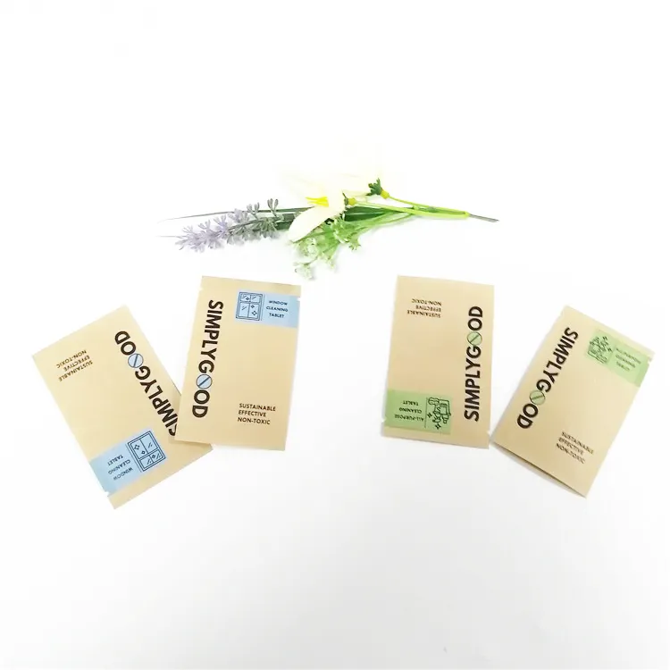 Eco Friendly Kraft Paper Organic Tea Bag Biodegradable Paper Sachets Recycle Custom Packaging Kraft Paper Sachet
