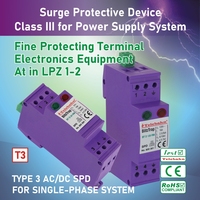 120V Type 3 Dispositif de protection contre les surtensions AC monophasé Power SPD Surge Protector
