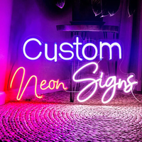 Enseigne néon LED RVB personnalisable et dimmable – Décoration murale personnalisée avec logo d'entreprise pour chambre, mariage, anniversaire, bar, maison, entreprise