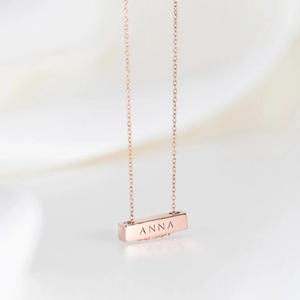<span class=keywords><strong>Collana</strong></span> <span class=keywords><strong>con</strong></span> barra orizzontale incisa Jietao in acciaio inossidabile da 2 cm, targhetta <span class=keywords><strong>con</strong></span> <span class=keywords><strong>nome</strong></span> in oro, <span class=keywords><strong>collana</strong></span> personalizzabile <span class=keywords><strong>con</strong></span> barra incisa per affermazioni - Product Image 2