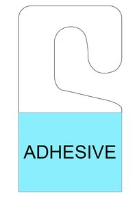 Tùy chỉnh rõ ràng móc treo Tab lỗ tròn tự dính treo Tab nhiệm vụ nặng nề dính dính treo thẻ cho màn hình bán lẻ - Product Image 4