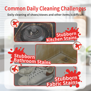 Daan Effective 400g Large Capacity Multi Purpose <strong>Cleaning</strong> Cream with Sponge for Shoes and Home - Product Image 4