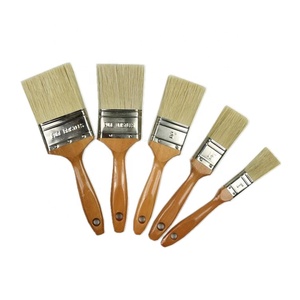 Ensemble de pinceaux à <span class=keywords><strong>peinture</strong></span> vernis transparent, différentes tailles, poils en nylon, peintures à l'huile, acryliques, <span class=keywords><strong>peinture</strong></span> murale, manche en bois - Product Image 1