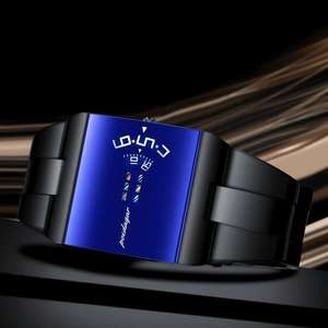 Poedagar 857 Orologio <span class=keywords><strong>da</strong></span> <span class=keywords><strong>Polso</strong></span> di Alta Qualità <span class=keywords><strong>per</strong></span> Uomo con Quadrante Quadrato, Cinturino in Acciaio Inossidabile, Impermeabile, Movimento <span class=keywords><strong>al</strong></span> <span class=keywords><strong>Quarzo</strong></span> - Product Image 1